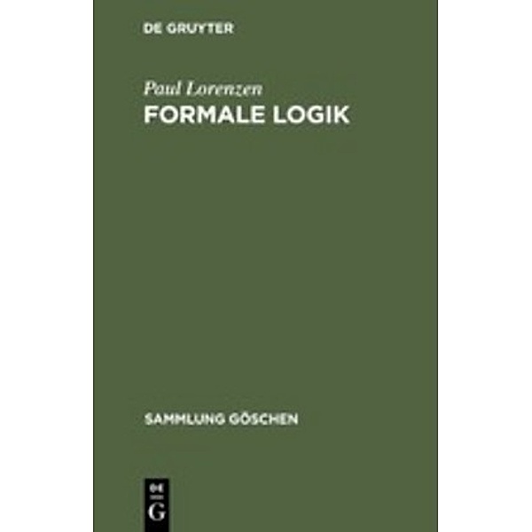 Formale Logik, Paul Lorenzen