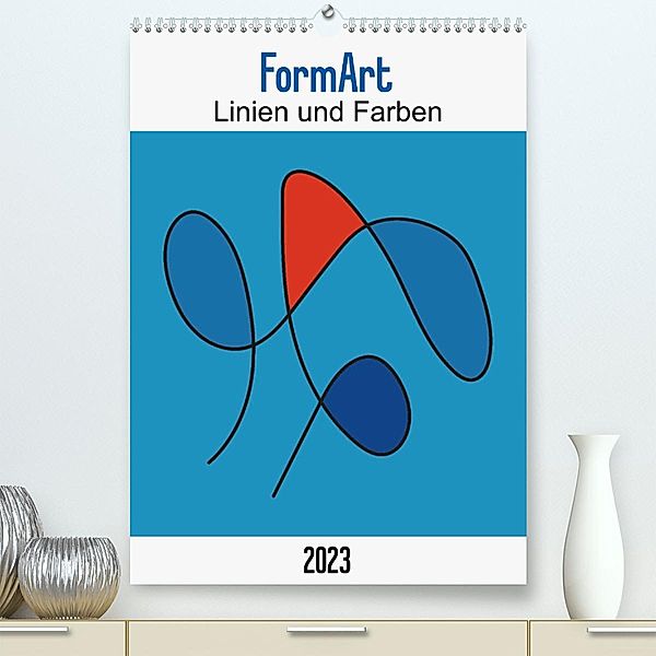 FormArt - Linien und Farben (Premium, hochwertiger DIN A2 Wandkalender 2023, Kunstdruck in Hochglanz), Franco Tessarolo