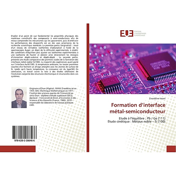 Formation d'interface métal-semiconducteur, Zineddine Imam