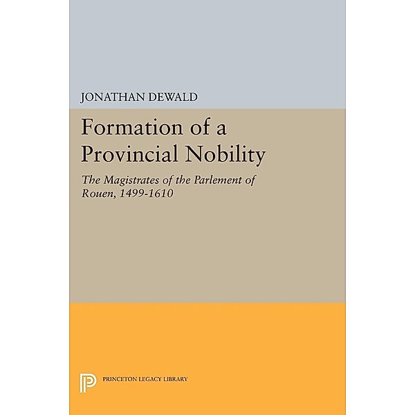 Formation of a Provincial Nobility / Princeton Legacy Library Bd.968, Jonathan Dewald