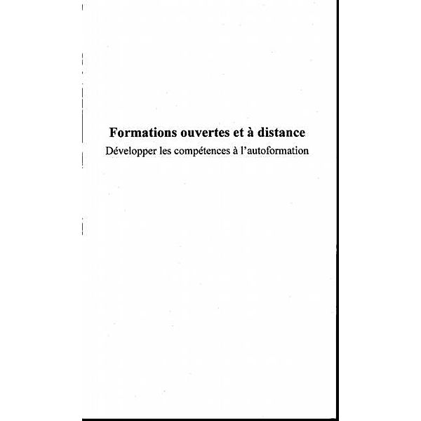 Formations ouvertes et a distance / Hors-collection, Brugvin Marielle