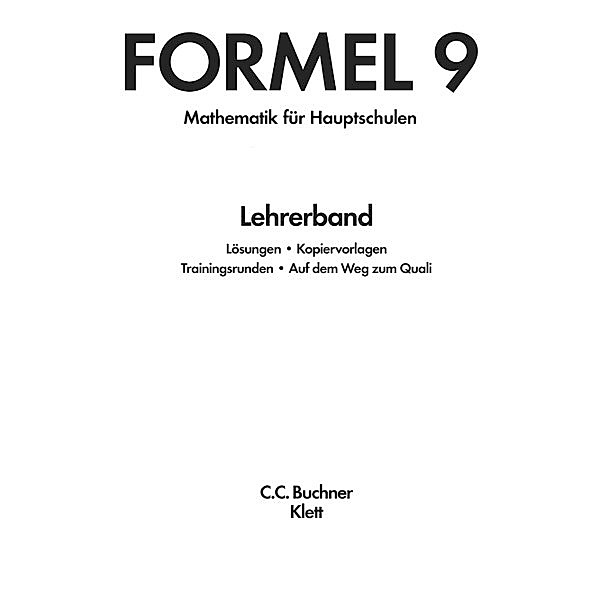 Formel / Formel / Formel LB 9 - alt