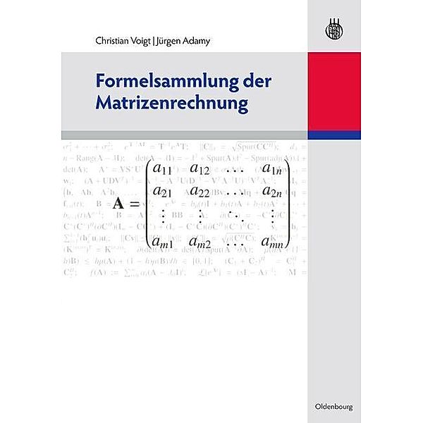 Formelsammlung der Matrizenrechnung / Jahrbuch des Dokumentationsarchivs des österreichischen Widerstandes, Christian Voigt, Jürgen Adamy