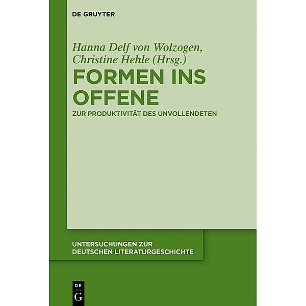 Formen ins Offene / Untersuchungen zur deutschen Literaturgeschichte