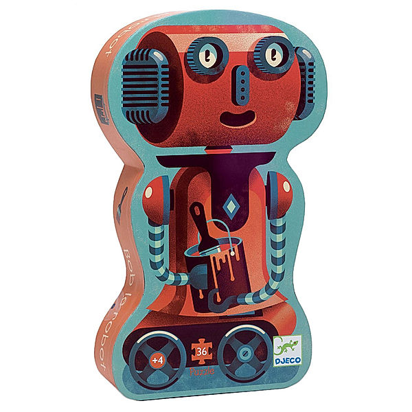 Djeco Formen-Puzzle BOB DER ROBOTER 36-teilig