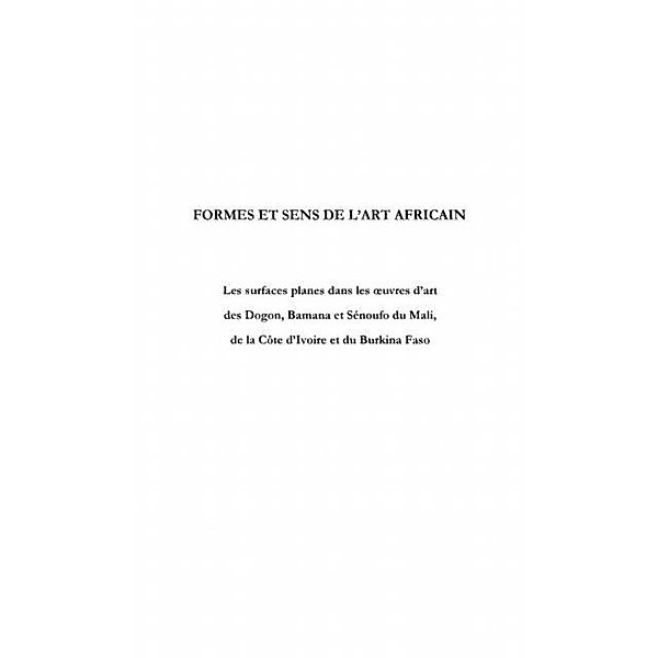 Formes et sens de l'art africain / Hors-collection, Martinez-Constantin Nadine