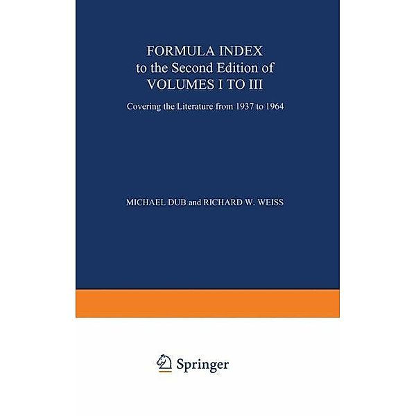 Formula Index to the Second Edition of Volume I to III