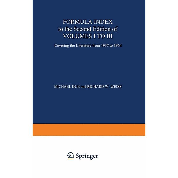 Formula Index to the Second Edition of Volume I to III / Organometallic Compounds Bd.A-Z