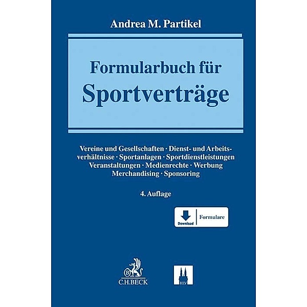 Formularbuch für Sportverträge, Andrea M. Partikel