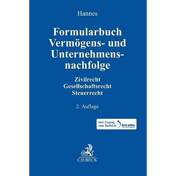 Formularbuch Vermögens- und Unternehmensnachfolge, m. 1 Buch, m. 1 Online-Zugang