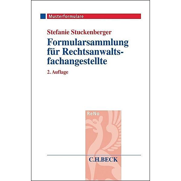 Formularsammlung für Rechtsanwaltsfachangestellte, Stefanie Stuckenberger