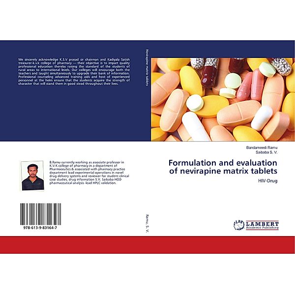 Formulation and evaluation of nevirapine matrix tablets, Bandameedi Ramu, Saibaba S. V.