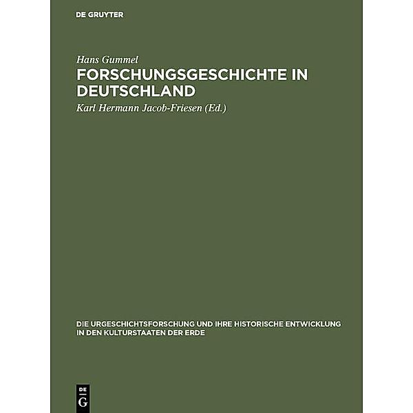 Forschungsgeschichte in Deutschland, Hans Gummel