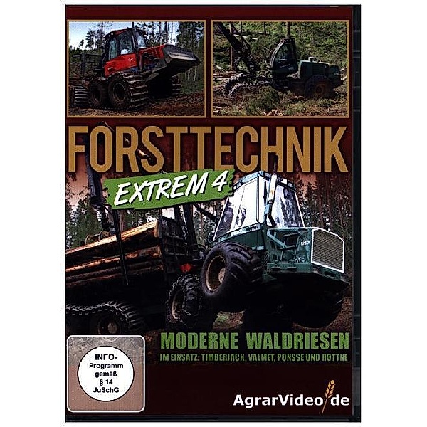 Forsttechnik Extrem 4 - Moderne Waldriesen im Einsatz: Timberjack, Valmet, Ponsse und Rottne,1 DVD