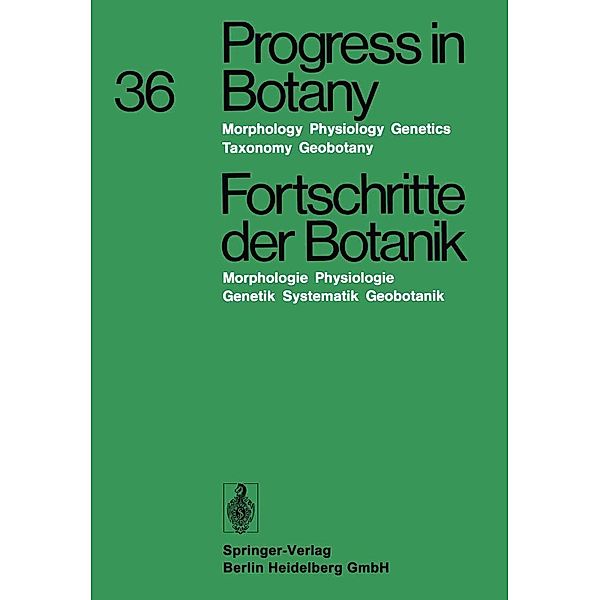 Fortschritte der Botanik / Progress in Botany Bd.36, Heinz Ellenberg, Karl Esser, Hermann Merxmüller, Eberhard Schnepf, Hubert Ziegler