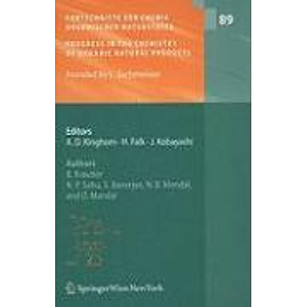 Fortschritte der Chemie organischer Naturstoffe / Progress in the Chemistry of Organic Natural Products / Fortschritte der Chemie organischer Naturstoffe Progress in the Chemistry of Organic Natural Products Bd.89, Bernhard Kräutler, N. P. Sahu