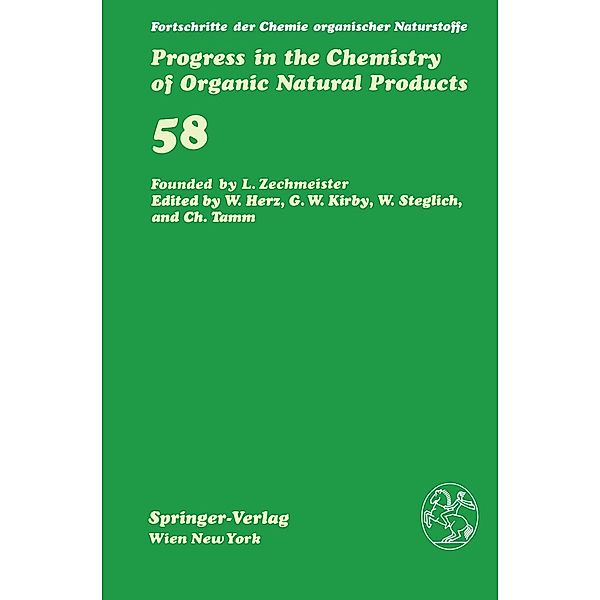 Fortschritte der Chemie organischer Naturstoffe / Progress in the Chemistry of Organic Natural Products / Fortschritte der Chemie organischer Naturstoffe Progress in the Chemistry of Organic Natural Products Bd.58