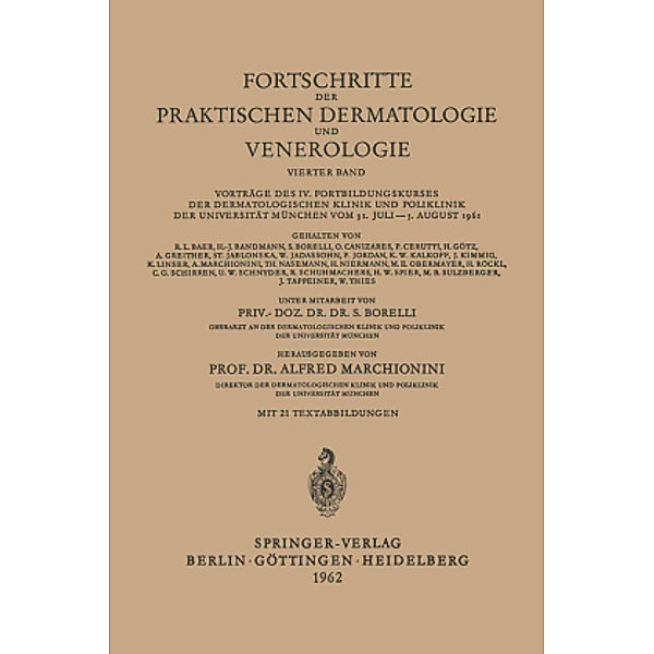 Fortschritte der Praktischen Dermatologie und Venerologie