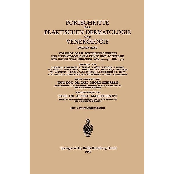 Fortschritte der Praktischen Dermatologie und Venerologie / Fortschritte der praktischen Dermatologie und Venerologie Bd.2