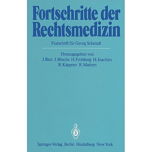 Fortschritte der Rechtsmedizin