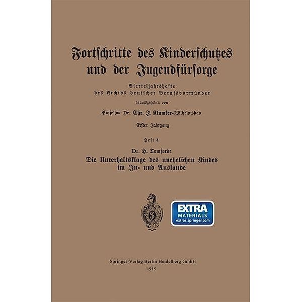 Fortschritte des Kinderschutzes und der Jugendfürsorge