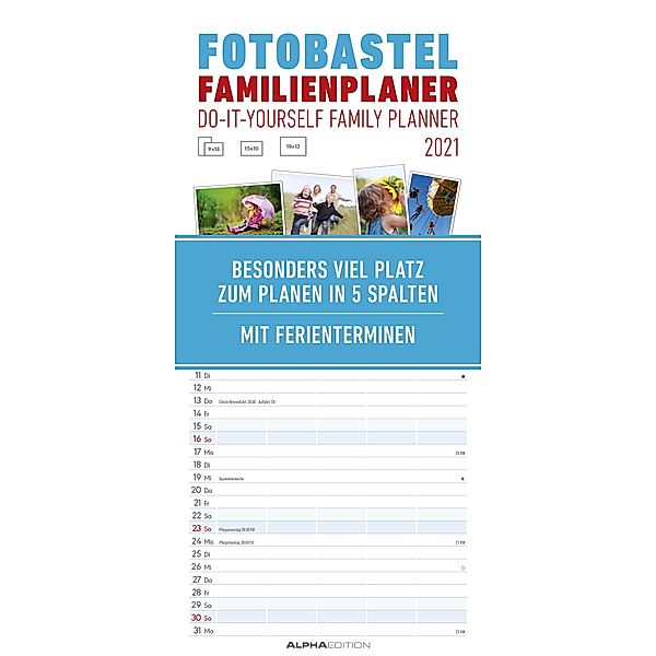 Foto-Bastel-Familienplaner 2021