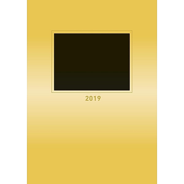 Foto-Bastelkalender gold 2019, ALPHA EDITION