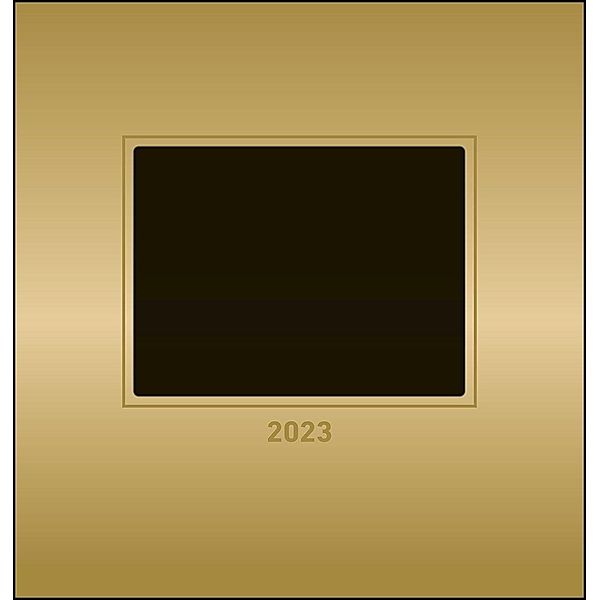 Foto-Bastelkalender Gold 2023 - Do it yourself calendar 21x22 cm - datiert - Kreativkalender - Foto-Kalender - Alpha Edi