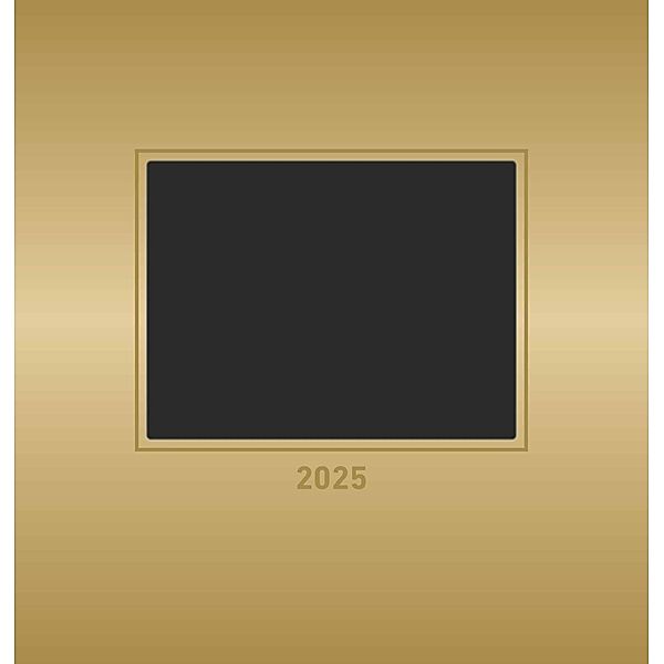 Foto-Bastelkalender Gold 2025 - Do it yourself calendar 21x22 cm - datiert - Kreativkalender - Foto-Kalender - Alpha Edition