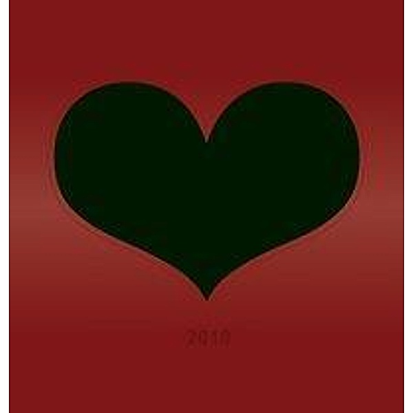 Foto-Bastelkalender Herz  2018 datiert, schwarz