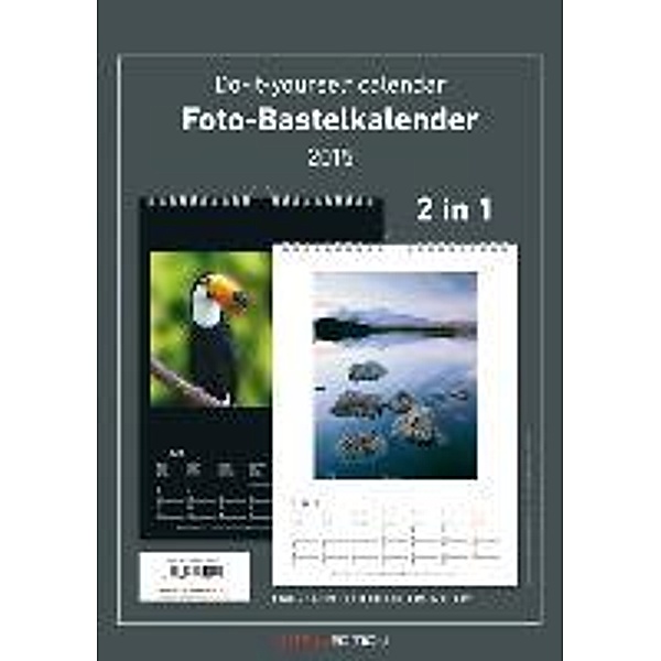 Foto-Bastelkalender, schwarz/weiß (30 x 21 cm) 2015