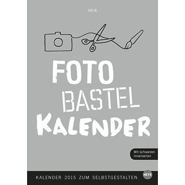 Foto-Bastelkalender, silber A4 2015