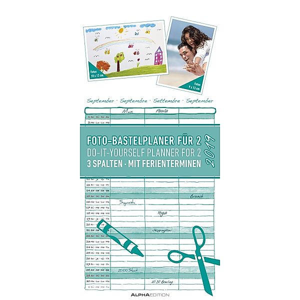 Foto-Bastelplaner für 2019 - Bastelkalender / Do it yourself calendar, ALPHA EDITION