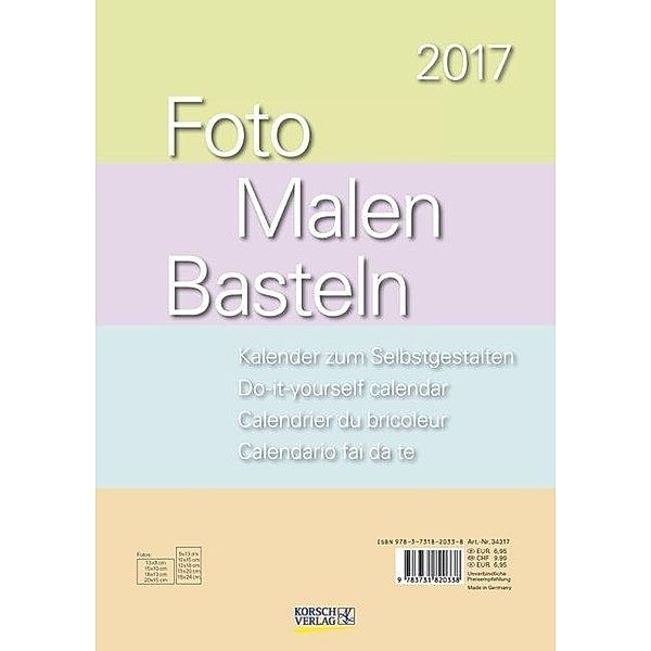 Foto-Malen-Basteln A4 Pastell 2017