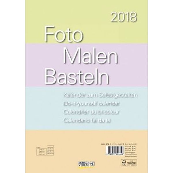 Foto-Malen-Basteln A4 Pastell 2018