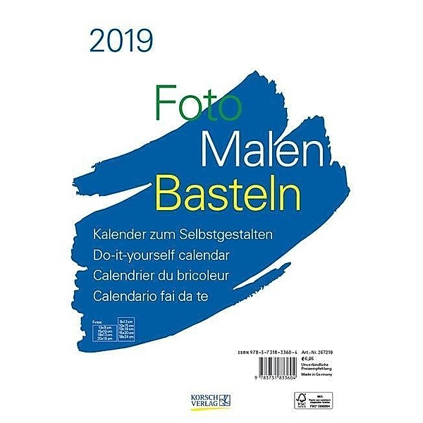 Foto-Malen-Basteln A4 weiss 2019