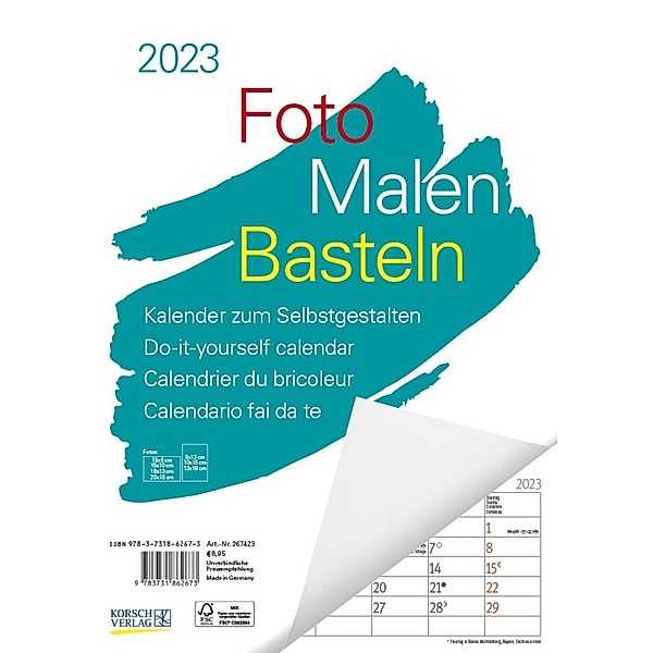 Foto-Malen-Basteln A4 weiss Notice 2023
