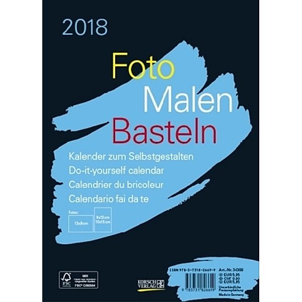 Foto-Malen-Basteln A5 schwarz 2018