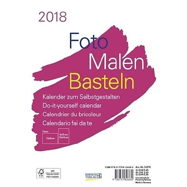 Foto-Malen-Basteln A5 weiß 2018