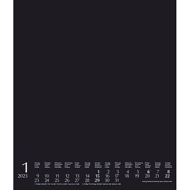 Foto-Malen-Basteln Bastelkalender schwarz groß 2023 - Kalender bestellen