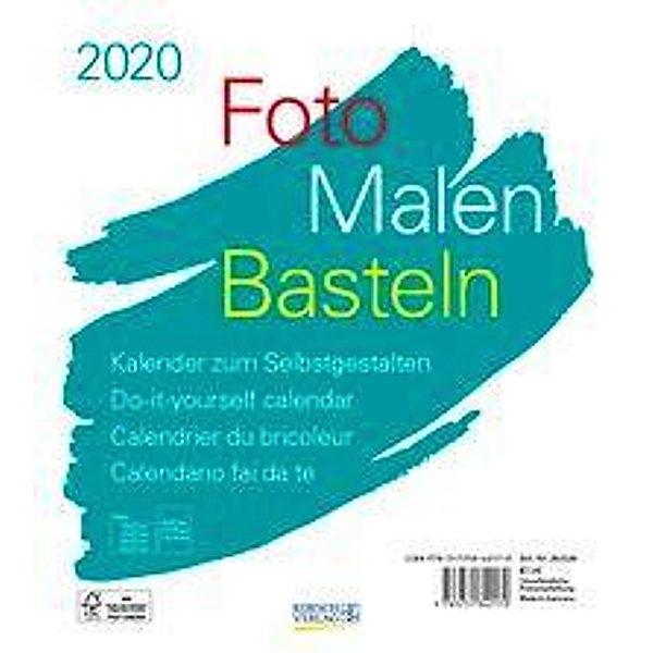 Foto-Malen-Basteln Bastelkalender weiß 2020