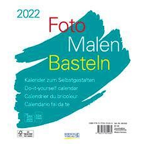 Foto-Malen-Basteln Bastelkalender weiss 2022