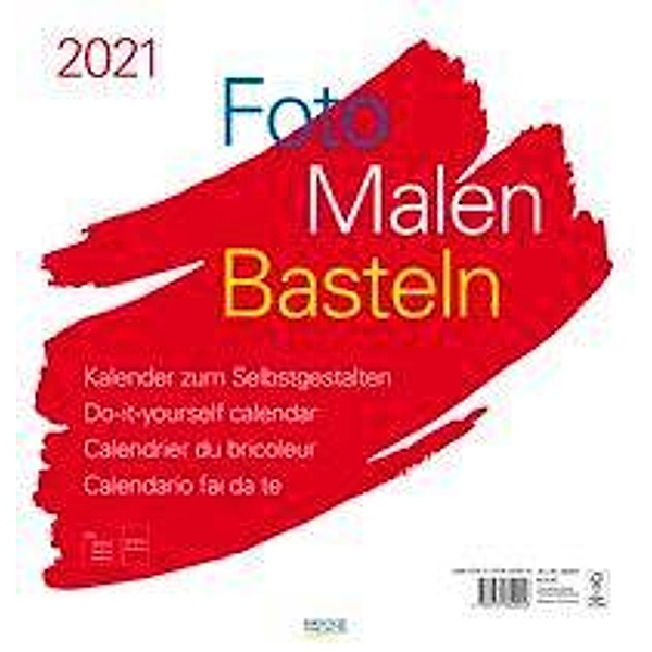 Foto-Malen-Basteln Bastelkalender weiss gross 2021