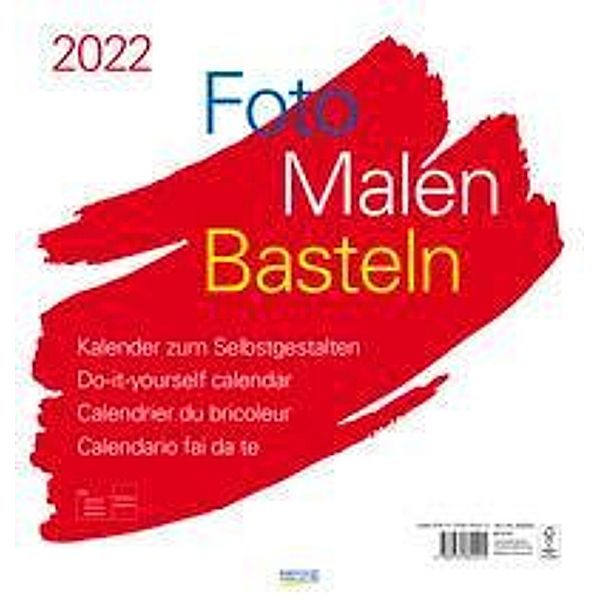 Foto-Malen-Basteln Bastelkalender weiß groß 2022