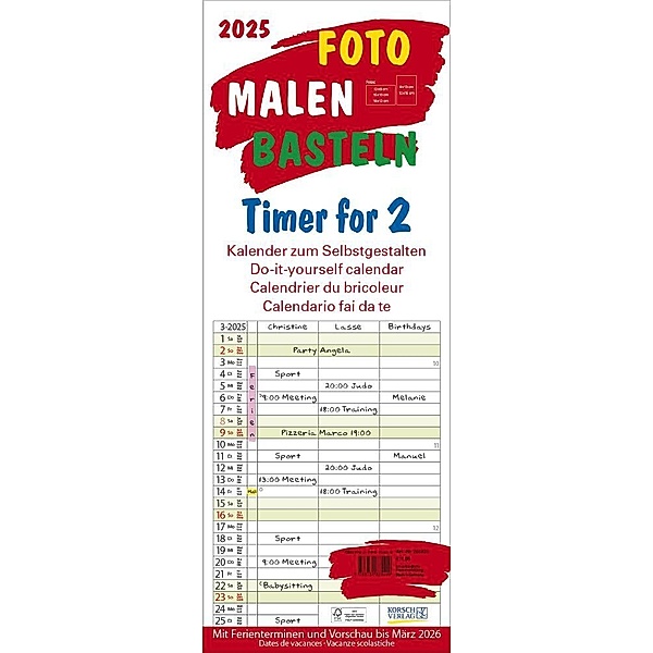 Foto-Malen-Basteln Timer for 2 2025