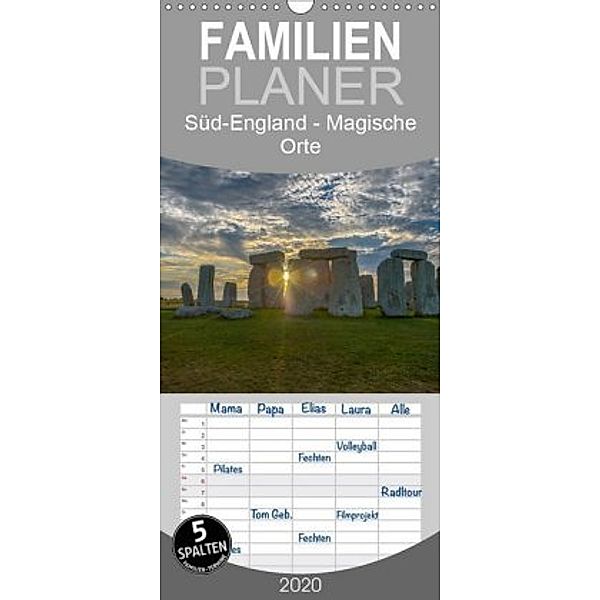 Foto-Momente Süd-England - Magische Orte - Familienplaner hoch (Wandkalender 2020 , 21 cm x 45 cm, hoch), Roger Steen