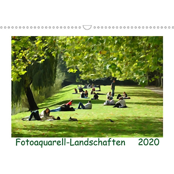 Fotoaquarell-Landschaften. (Wandkalender 2020 DIN A3 quer), Sergej Schmidt