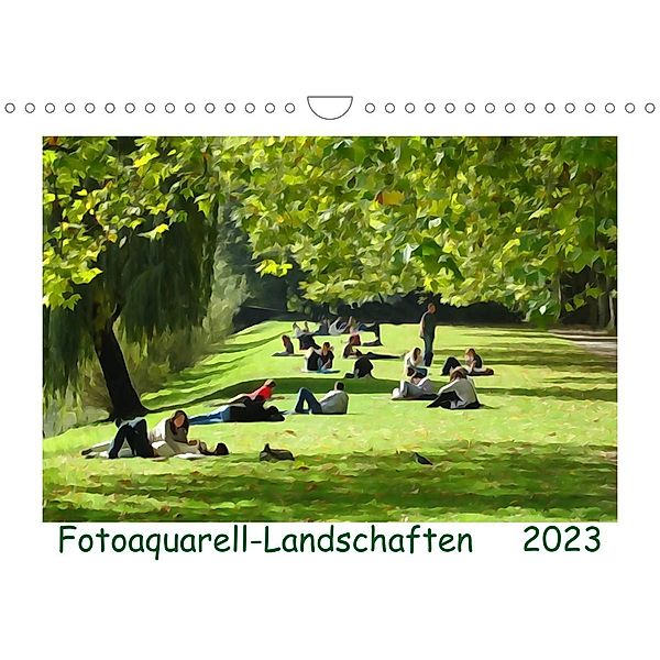 Fotoaquarell-Landschaften. (Wandkalender 2023 DIN A4 quer), Sergej Schmidt