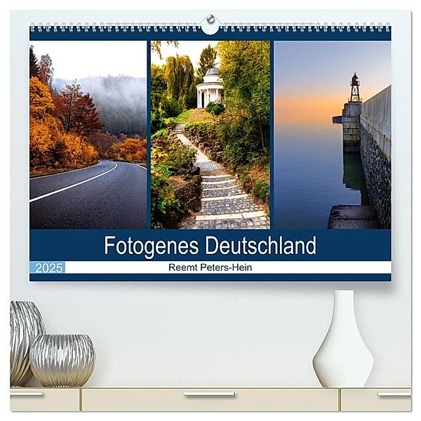 Fotogenes Deutschland (hochwertiger Premium Wandkalender 2025 DIN A2 quer), Kunstdruck in Hochglanz, Calvendo, Reemt Peters-Hein