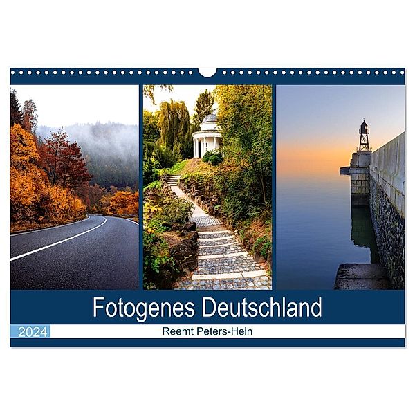 Fotogenes Deutschland (Wandkalender 2024 DIN A3 quer), CALVENDO Monatskalender, Reemt Peters-Hein